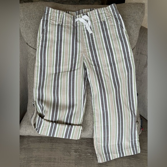 Janie And Jack Striped Roll-Cuff Pants, Size 2T, EUC - Picture 1 of 8